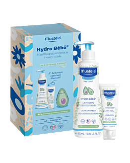 Mustela Set Hydra Bebe Cura idratante per viso e corpo: Latte corpo + Crema