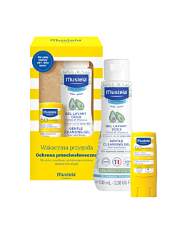 Mustela Sun Wakacyjna Przygoda Zestaw: Sztyft przeciwsłoneczny + Delikatny żel