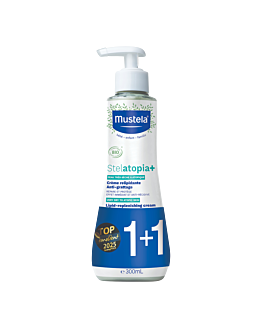 Mustela Stelatopia+ Krem uzupełniający lipidy DUOPACK 2x300ml (1+1 GRATIS)