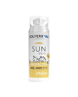 Solverx Sun Skin Protector For Kids Emulsja ochronna do twarzy i ciała SPF50 150ml