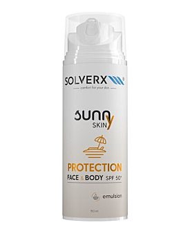 Solverx Sunny Skin Emulsja do twarzy i ciała SPF50+