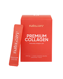 Natu.Care Premium Collagen, Truskawka-Rabarbar 5000mg, proszek, 30 sasz.