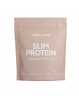 Natu.Care Slim Protein na kształtownie Sylwetki, Wanilia Burbon, proszek, 375 g
