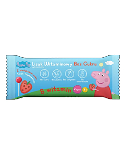 Domowa Apteczka Lizaki Witaminowe Bez Cukru Peppa Pig Smak Truskawkowy, 30 szt.