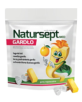 Natursept Med Gardło Gumy Rozpuszczalne 9 Sztuk