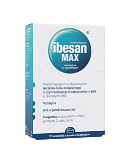Ibesan Max Smak miętowy Saszetki, 12 szt.