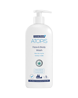 Novaclear Atopis Płyn z organicznym olejem konopnym, 500 ml