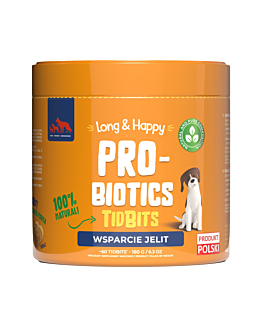 Long & Happy Probiotics Preparat Wzbogacający Florę Bakteryjną Jelit Dla Psa