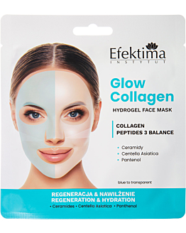 Efektima Glow Collagen Hydrożelowa maseczka do twarzy Regeneracja & Nawilżenie, 1 szt.