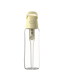 Dafi Solid Glass Butelka z wkładem filtrującym, Yellow Butter, 600ml 