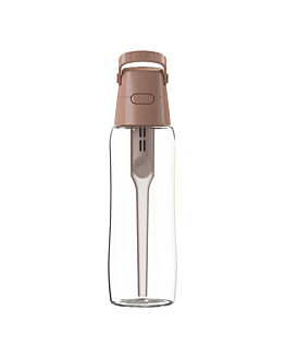Dafi Solid Glass Butelka z wkładem filtrującym, Mocha Mousse, 600ml 