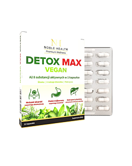 Noble Health Detox Max Vegan Kapsułki, 21 szt.