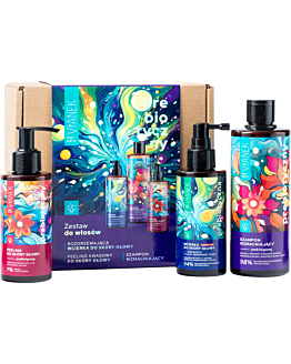 Vianek zestaw Prebiotyczny: Szampon 300ml + Peeling 150ml + Wcierka 150ml