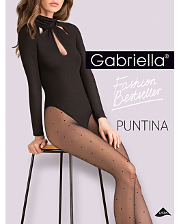 Gabriella Rajstopy PUNTINA (kropeczki) nero, r.2