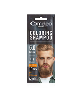 Delia Cameleo Men Shampoo Colorante, 5.0 Castano Chiaro bustina.