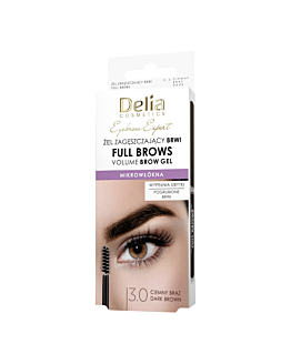 Delia Eyebrow Expert Żel Full Brow 3.0 ciemny brąz, butelka 