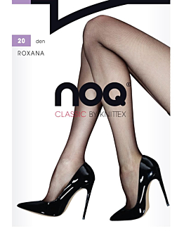 Noq by Knittex Collant Donna Roxana 20 den nero Taglie Forti, 5-XL