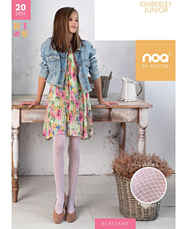Noq by Knittex Dziecięce rajstopy Kimberley Junior 20 den bianco, 146-152