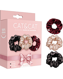 Cat&Cat Zestaw Zestaw jedwabnych gumek, 3 szt.