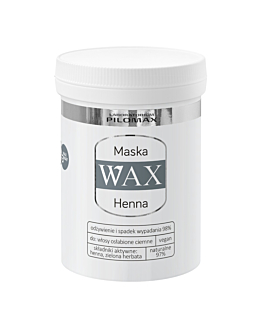 WAX Henna Maska nawilżająca na wypadanie włos&oacute;w niefarbowanych, 240 ml