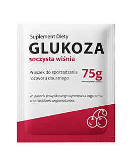 Glukoza Smak soczysta wiśnia Proszek, 75 g