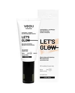 Veoli Botabica Lets Glow Crema BB Illuminante e Idratante, 1.5 N Avorio