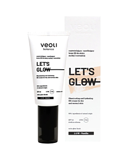 Veoli Botabica Lets Glow Crema BB Illuminante e Idratante, 2.0 W Vanilla
