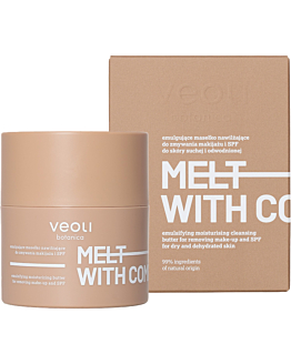 Veoli Botanica Melt With Comfort Emulgujace masełko nawilżające do zmywania makiajżu i SPF 
