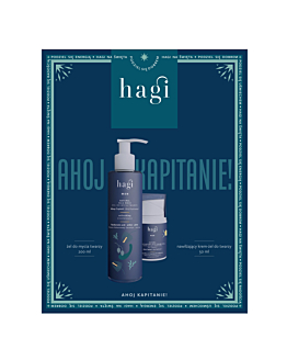 Hagi zestaw  Ahoj Kapitanie: Żel do mycia twarzy 200ml + Krem-żel nawilżający 50ml