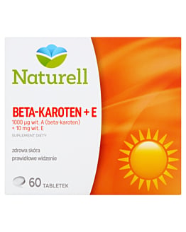 Naturell Beta-Karoten + Wit. E, Tabletki