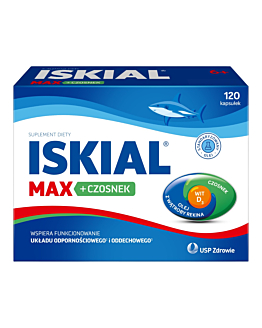Iskial Immuno + Czosnek, Suplement diety na wzmocnienie odporności, Kapsułki
