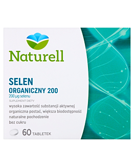Naturell Selen Organiczny 200 mcg, Tabletki