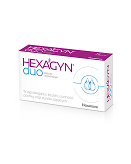 Hexagyn Duo Globulki dopochwowe z kwasem hialuronowym i mlekowym