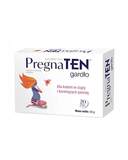 PregnaTEN Gardło, pastylki do ssania, 20 szt.