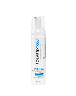 Solverx Atopic Skin Schiuma detergente e struccante per il viso 200 ml