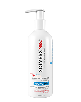 Solverx Atopic Skin Forte Żel do mycia twarzy i demakijażu 