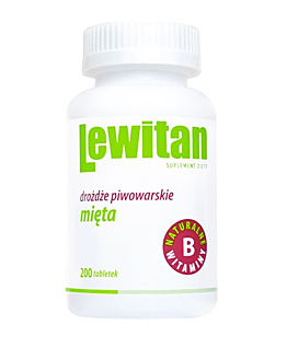 Lewitan z Drożdżami Piwowarskimi i Miętą, Tabletki