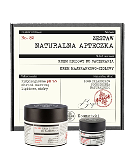 Bosqie Zestaw Naturalna apteczka (Krem ziołowy do nacierania 50ml + Krem majerankowo-ziołowy 8g)