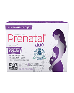 Prenatal Duo, Suplement diety dla kobiet od 13. tygodnia ciąży do końca karmienia piersią, Kapsułki twarde + kapsułki żelatynowe