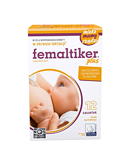 Femaltiker Plus, Suplement diety wspomagający laktację, Saszetki o smaku karmelowym