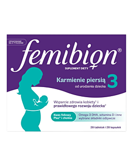 Femibion 3 Karmienie Piersią, Tabletki powlekane + Kapsułki miękkie