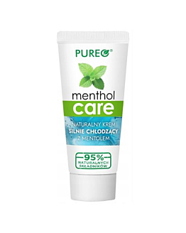 Pureo Mentholcare Naturalny Krem Silnie Chłodzący z Mentolem, 100 g
