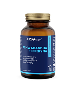 Pureo Health Ashwagandha + Piperyna Kapsułki, 90 szt.
