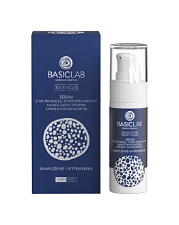 BasicLab Esteticus Siero 10% Trealosio, 5% Peptide Snap-8, Acido Ialuronico, 30 ml