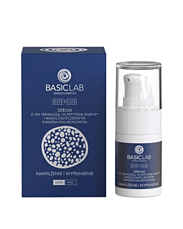 BasicLab Esteticus Aktywne serum 10% trehaloza, 5% peptyd Snap-8, 15 ml