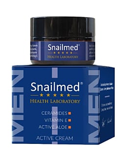 Snailmed Crema Attiva per Uomini con Ceramidi, Aloe e Vitamina E 30 ml
