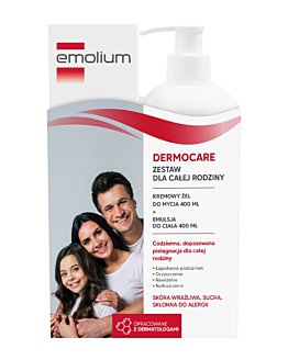 Emolium Dermocare Zestaw (kremowy żel + emulsja do ciała)