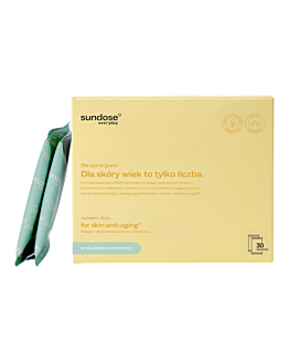 Sundose Everyday For Skin Anti-Aging Kolagen Rybi Kwas Hialuronowy i Wit. C Smak jabłkowo-limonkowy Saszetki, 30 szt.