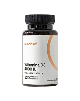 Sundose Witamina D3 4000 IU Kapsułki 120 szt.