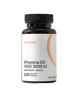 Sundose Witamina D3 Vege 2000 IU Kapsułki, 120 szt.